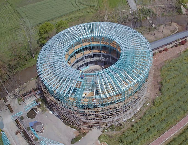 輕鋼結構圓形建筑項目，造型靈活！(圖3)