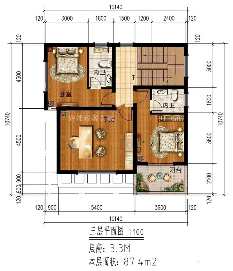 現代風(fēng)格小戶(hù)型，漂亮(圖4)